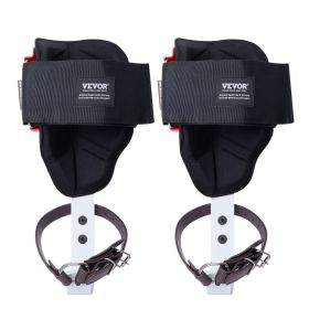 VEVOR Tree Climbing Spikes, 1 Pair Aluminum Climbing Spurs, 350lbs Load Capacity Tree Climbing Gear with Straps and Spike Protectors