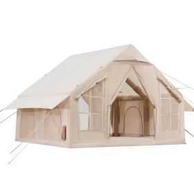 VEVOR Inflatable Tents for Camping, 4-6 Person Easy Setup Blow up Tent with Hand Pump